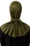 Sportif Plain - Khaki Practical Viskos Hijab