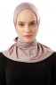 Sportif Plain - Stone Grey Practical Viskos Hijab
