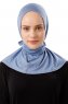 Sportif Plain - Indigo Practical Viskos Hijab