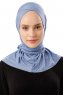 Sportif Cross - Indigo Practical Viskos Hijab