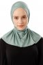 Sportif Cross - Green Practical Viskos Hijab