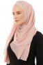 Alara Plain - Dusty Pink One Piece Chiffon Hijab