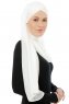 Alara Cross - Creme One Piece Chiffon Hijab
