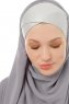 Alara Cross - Dark Grey One Piece Chiffon Hijab