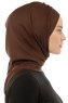 Isra Plain - Brown One-Piece Viskos Hijab