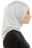 Isra Plain - Light Grey One-Piece Viskos Hijab