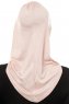 Isra Cross - Dusty Pink One-Piece Viskos Hijab