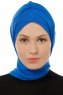 Isra Cross - Blue One-Piece Viskos Hijab