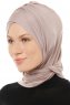 Isra Cross - Stone Grey One-Piece Viskos Hijab