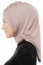 Isra Cross - Stone Grey One-Piece Viskos Hijab