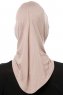 Isra Cross - Stone Grey One-Piece Viskos Hijab