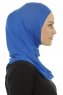 Hanfendy Plain Logo - Blue One-Piece Hijab