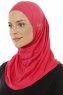 Hanfendy Plain Logo - Fuchsia One-Piece Hijab