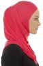 Hanfendy Plain Logo - Fuchsia One-Piece Hijab
