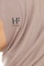 Hanfendy Plain Logo - Stone Grey One-Piece Hijab