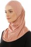 Hanfendy Plain Logo - Peanut One-Piece Hijab