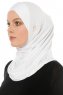 Hanfendy Cross Logo - White One-Piece Hijab
