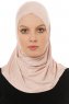 Hanfendy Cross Logo - Dusty Pink One-Piece Hijab