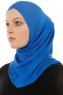 Hanfendy Cross Logo - Blue One-Piece Hijab
