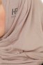 Hanfendy Cross Logo - Stone Grey One-Piece Hijab