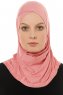 Hanfendy Cross Logo - Dark Pink One-Piece Hijab