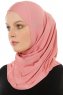 Hanfendy Cross Logo - Dark Pink One-Piece Hijab