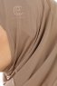 Micro Plain - Dark Taupe One-Piece Hijab