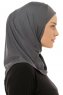Micro Plain - Anthracite One-Piece Hijab