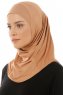 Micro Plain - Caramel One-Piece Hijab