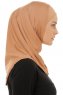 Micro Plain - Caramel One-Piece Hijab