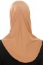 Micro Plain - Caramel One-Piece Hijab