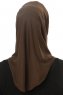 Micro Cross - Brown One-Piece Hijab