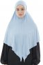 Ajda - Light Blue Zipper Hijab