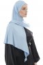 Ajda - Light Blue Zipper Hijab