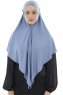 Ajda - Indigo Zipper Hijab