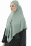 Ajda - Green Zipper Hijab