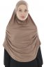 Roxelana - Dark Taupe Long Al Amira Hijab