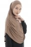Roxelana - Dark Taupe Long Al Amira Hijab
