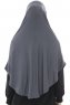 Roxelana - Dark Grey Long Al Amira Hijab