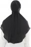 Ebrar - Black Crepe Chiffon Al Amira Hijab