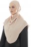 Ebrar - Beige Crepe Chiffon Al Amira Hijab