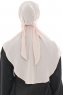 Ebrar - Dusty Pink Crepe Chiffon Al Amira Hijab