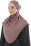 Ebrar - Plum Crepe Chiffon Al Amira Hijab