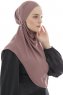 Ebrar - Plum Crepe Chiffon Al Amira Hijab