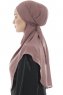 Ebrar - Plum Crepe Chiffon Al Amira Hijab