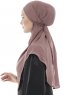 Ebrar - Plum Crepe Chiffon Al Amira Hijab