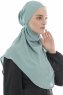 Ebrar - Mint Crepe Chiffon Al Amira Hijab