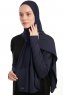 Azize - Navy Blue Pro Scarf Sport Hijab Set
