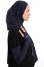 Azize - Navy Blue Pro Scarf Sport Hijab Set