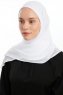 Eylem - White One Piece Chiffon Hijab